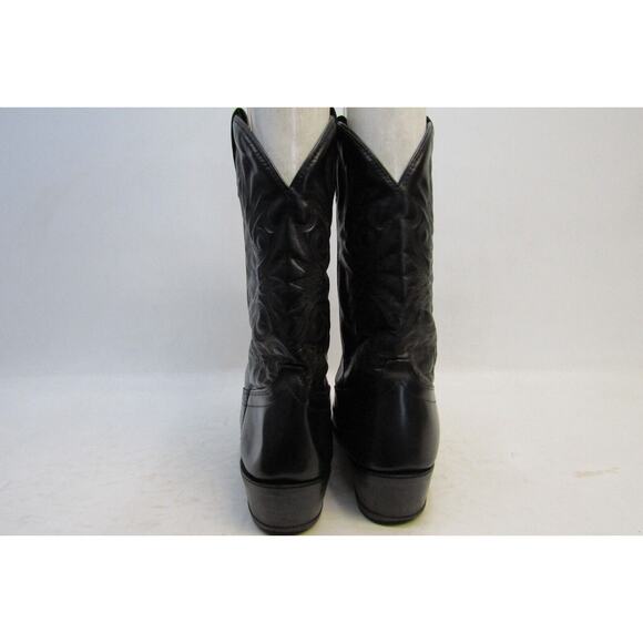 Cody James Mens Size 9 EE Black Leather Cowboy Western Boots main image 5